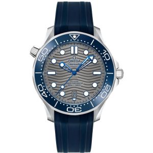 ساعت مچی مردانه امگا سی‌مستر اتوماتیک Omega Simaster Auoto بند سرمه ای صفحه سیلور