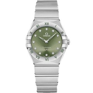 امگا کانسلیشن زنانه OMEGA CONSILATION استیل صفحه سبز