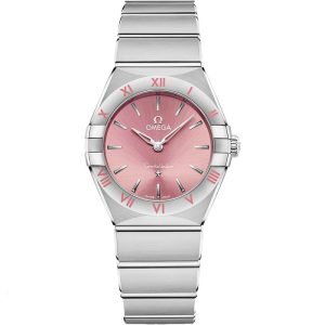 امگا کانسلیشن زنانه OMEGA CONSILATION استیل صفحه صورتی