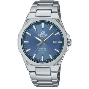 ساعت مچی مردانه کاسیو ادیفایس صفحه سرمه ای casio edifice