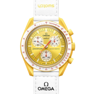ساعت مچی امگا سواچ کورنوگراف مدل خورشید omega × swatch