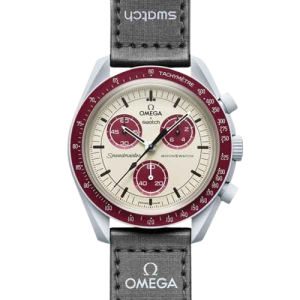 ساعت مچی امگا سواچ کورنوگراف مدل پلوتون omega × swatch