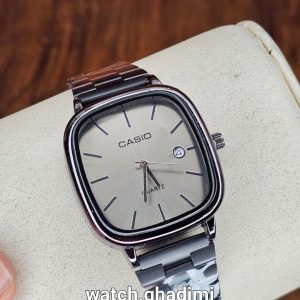 ساعت مچی کاسیو اولدمانی(نوستالوژی)مشکی صفحه کرمcasio